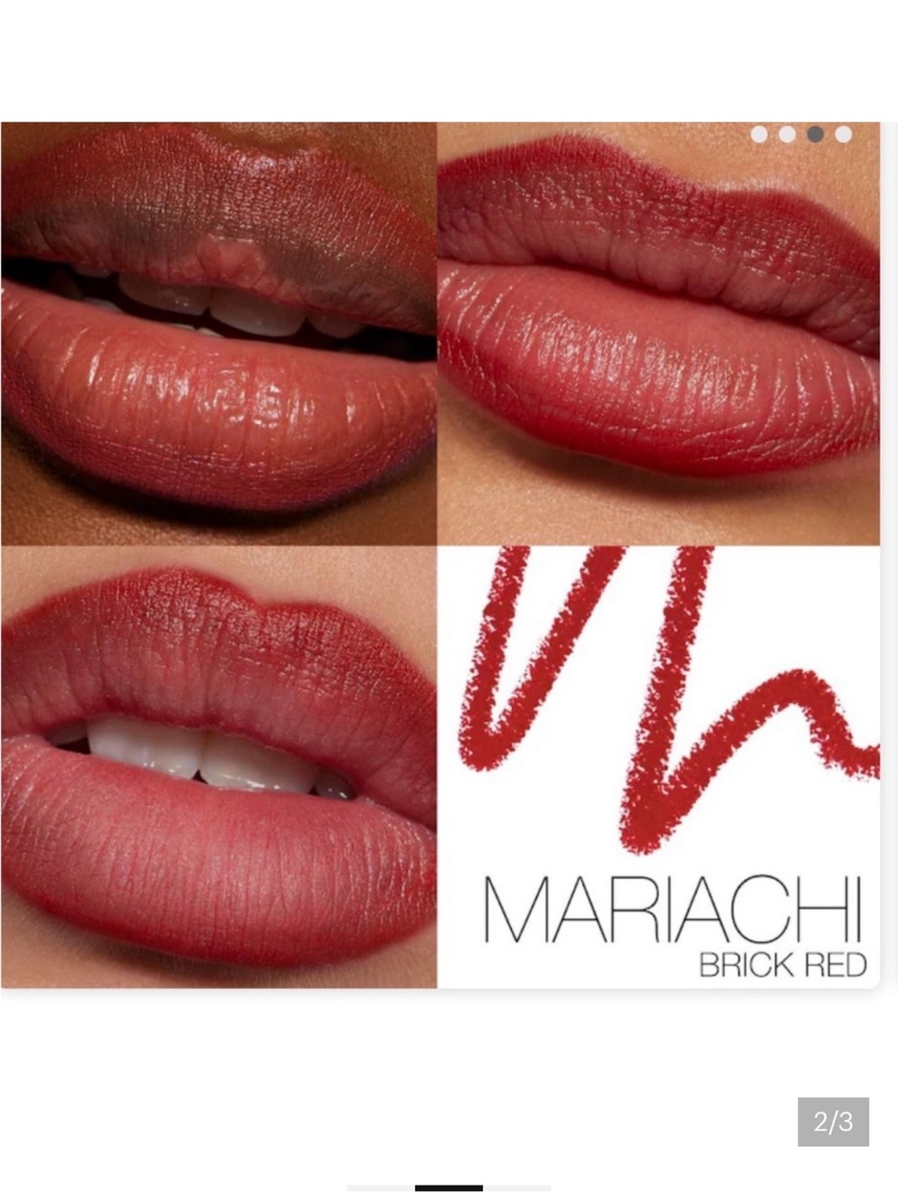 New! NARS mariachi Brick Red Lip liner — Rich Brick Red Finish
